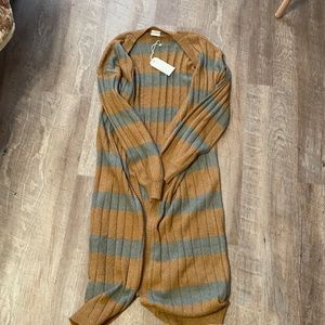 Duster length sweater